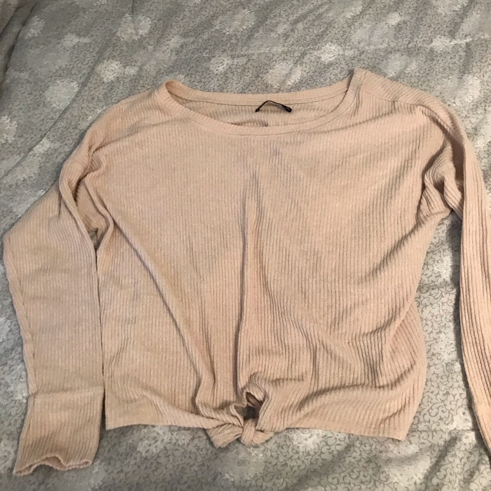 Long sleeve sweater shirt.